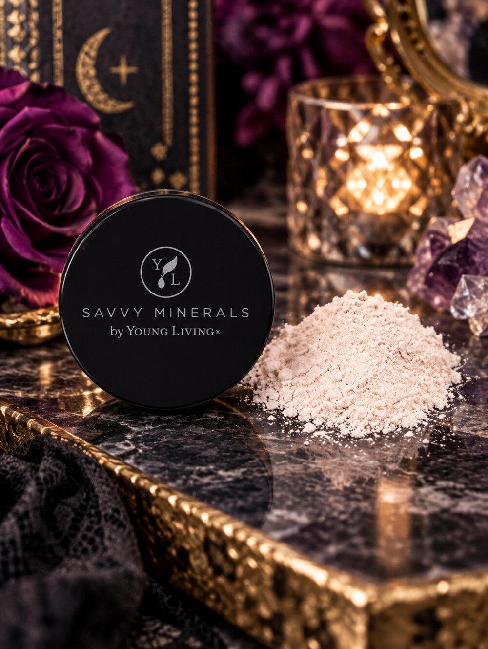 🕯NEW Savvy Minerals by Young Living Veil Setting Powder Diamond Dust 0.18 oz